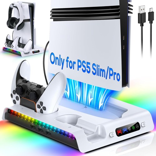 Ps5 rgb charging stand with - charging,