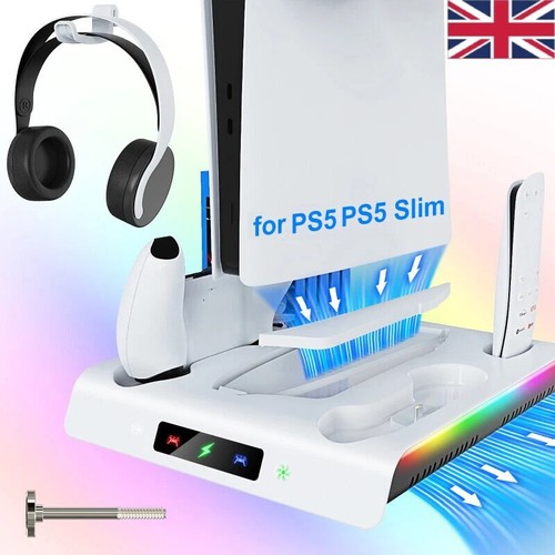 White for ps5 vertical - white, cooling
