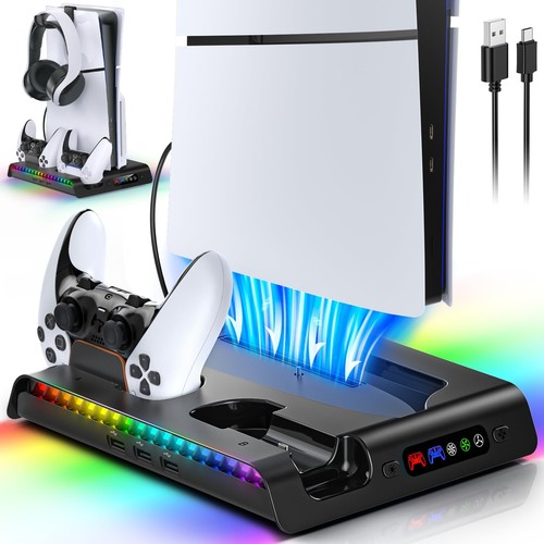 Rgb cooling stand for ps5 - cooling,