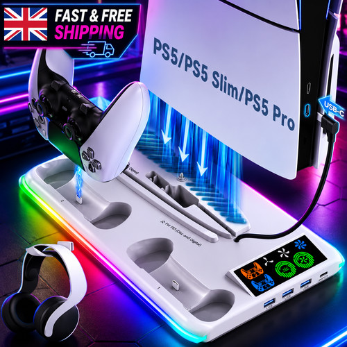 Ps5 stand cooling - cooling, rgb