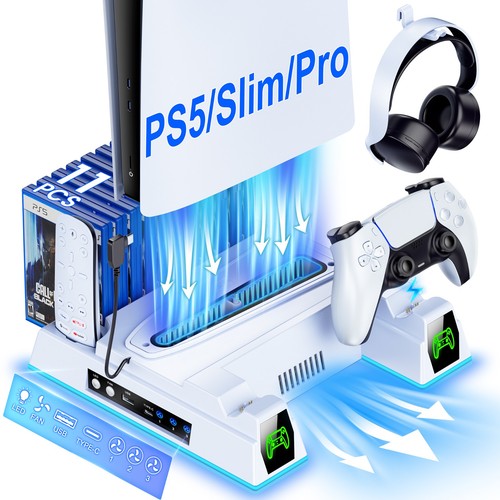 Ps5 stand cooling fan - cooling, for