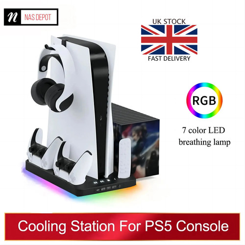 Ps5 stand cooling fan rgb - stand,