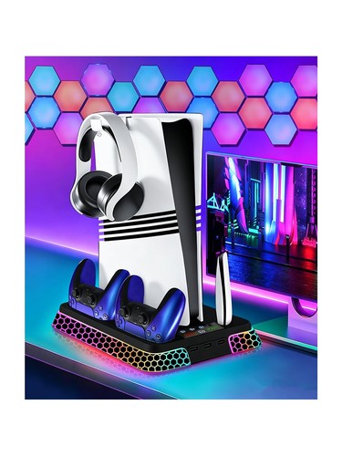 Ps5 stand with hexagon - stand,