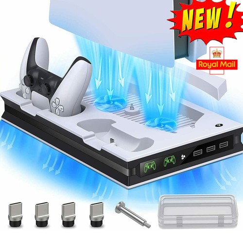 White vertical for ps5 cooling - white,