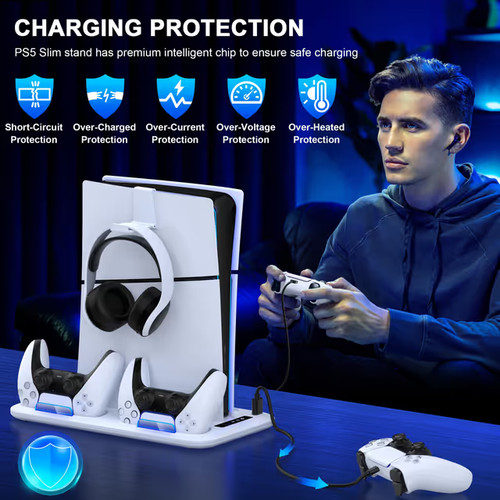 Ps5 slim stand cooling - ps5, station