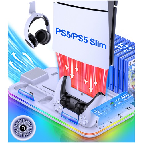 Ps5 slim stand cooling - ps5,
