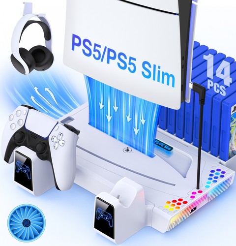 Ps5 slim stand cooling - stand,