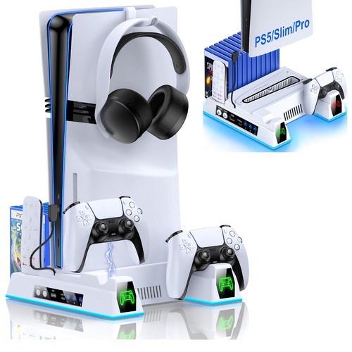 Ps5 charger stand cooling fan - stand,