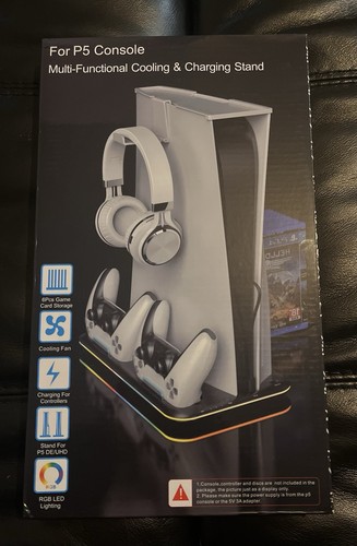 Ps5 led stand cooling fan - led,