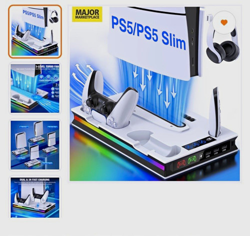 Ps5 slim cooling - cooling, stand