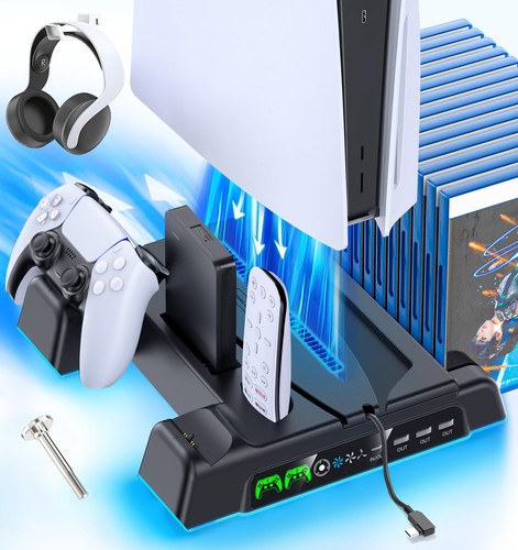 Ps5 slim pro stand and - stand, cooling
