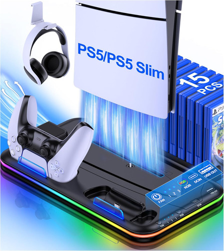 Ps5 cooling stand with turbo - ps5,