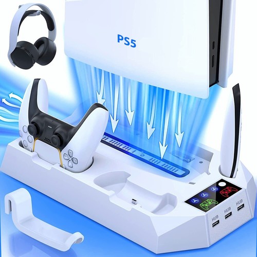 Ps5 stand cooling station w - &, w/