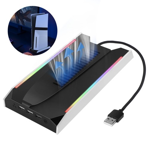 Rgb cooling fan stand for - cooling, ps5